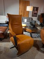 Deliza Relaxfauteuil Chill Line - Concrete Leder nu €1679,-, Nieuw, Ophalen of Verzenden, 75 tot 100 cm, Modern