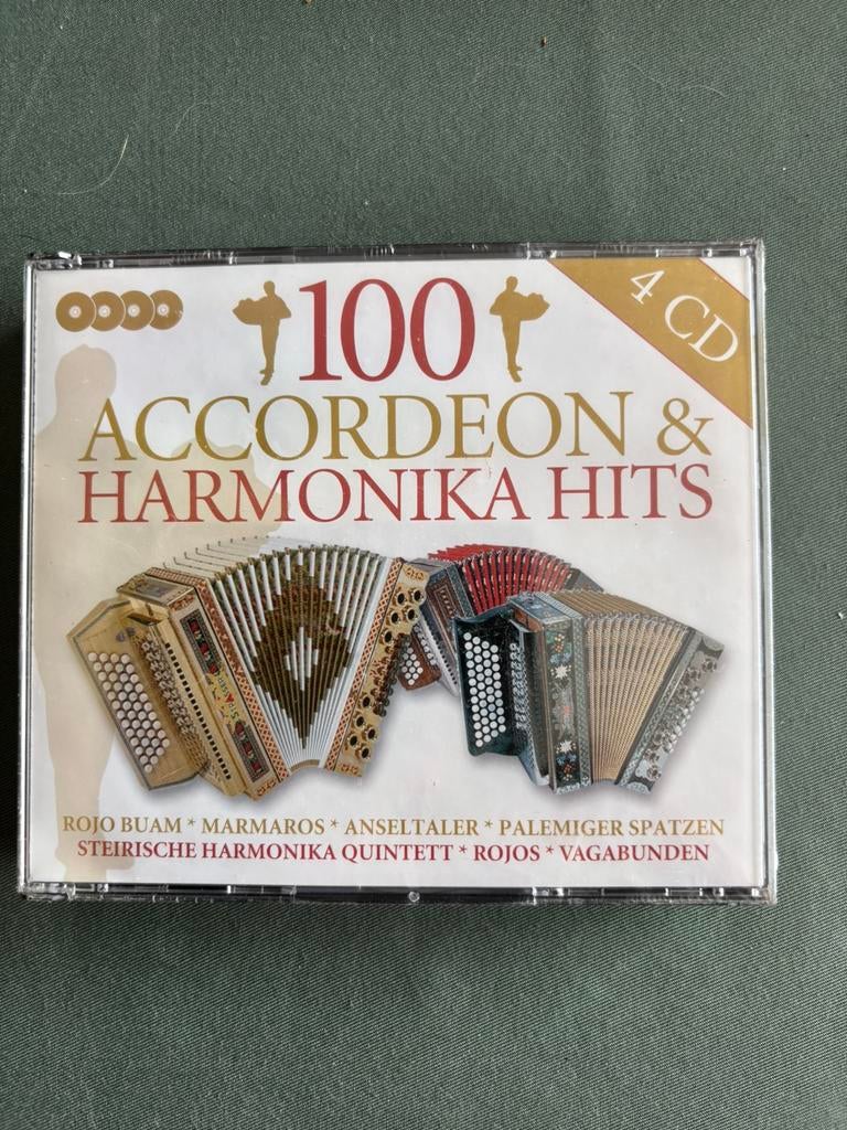 100 Accordeon & Harmonika Hits 4 cd box, Ophalen of Verzenden, Nieuw in verpakking, Boxset
