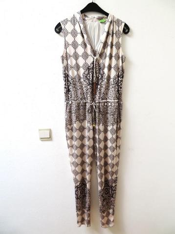 A26 K-DESIGN jumpsuit ivoor wit zwart beige L 42/44		 beschikbaar voor biedingen