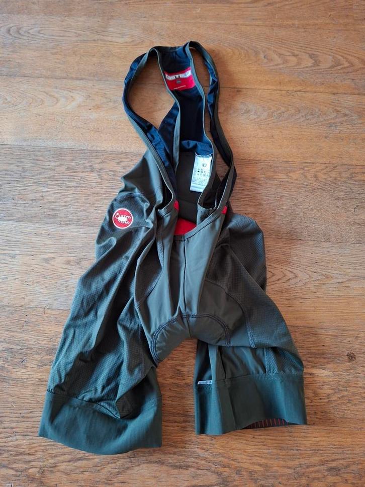 Castelli Competitione Bibshort Khaki 3XL, Fietsen en Brommers, Fietsaccessoires | Fietskleding, Zo goed als nieuw, Bovenkleding