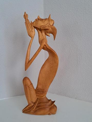 Balinees houtsnijwerk art deco stijl  beschikbaar voor biedingen