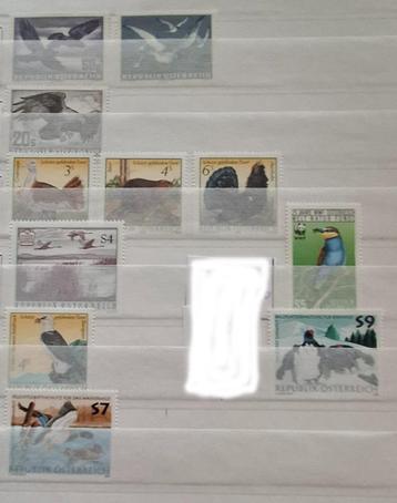 Vogelpostzegels Oostenrijk beschikbaar voor biedingen