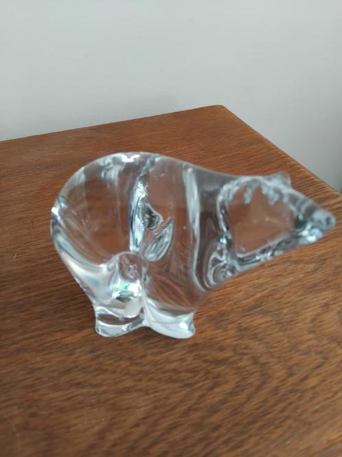 Glazen ijsbeer presse-papier, Antiek en Kunst, Antiek | Glas en Kristal, Ophalen of Verzenden