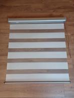 Semi-transparant duo Rolgordijn 110 cm x 96 cm (HxB), Ophalen, Crème, 50 tot 100 cm