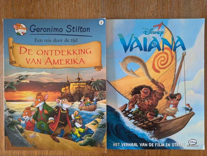 2 Stripboeken Geronimo Stilton en Disney Vaiana. IZGS, Boeken, Stripboeken, Zo goed als nieuw, Meerdere stripboeken, Ophalen of Verzenden