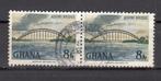 Ghana paartje met een brug Adomi Bridge, Postzegels en Munten, Postzegels | Afrika, Overige landen, Verzenden, Gestempeld
