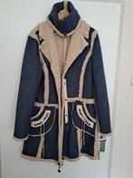 Melissimo lammy coat met col mt. S/M, Maat 38/40 (M), Blauw, Ophalen of Verzenden, Zo goed als nieuw