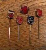 5x oud PHILIPS speldje waarvan 4 met emaille. 1 broche, Ophalen of Verzenden, Zo goed als nieuw, Overige onderwerpen