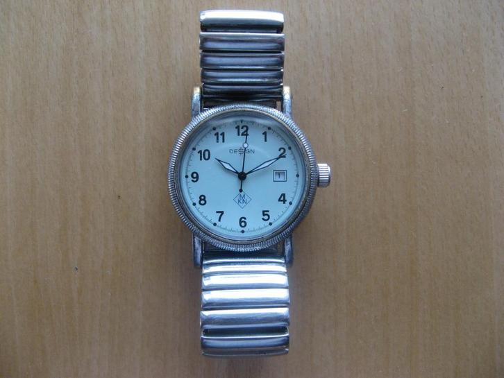 Oud Heren horloge. Design Collection., Sieraden, Tassen en Uiterlijk, Horloges | Heren, Gebruikt, Overige merken, Staal, Verzenden