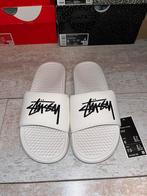 Nike x Stussy benassi slides white maat 38,5, Ophalen of Verzenden