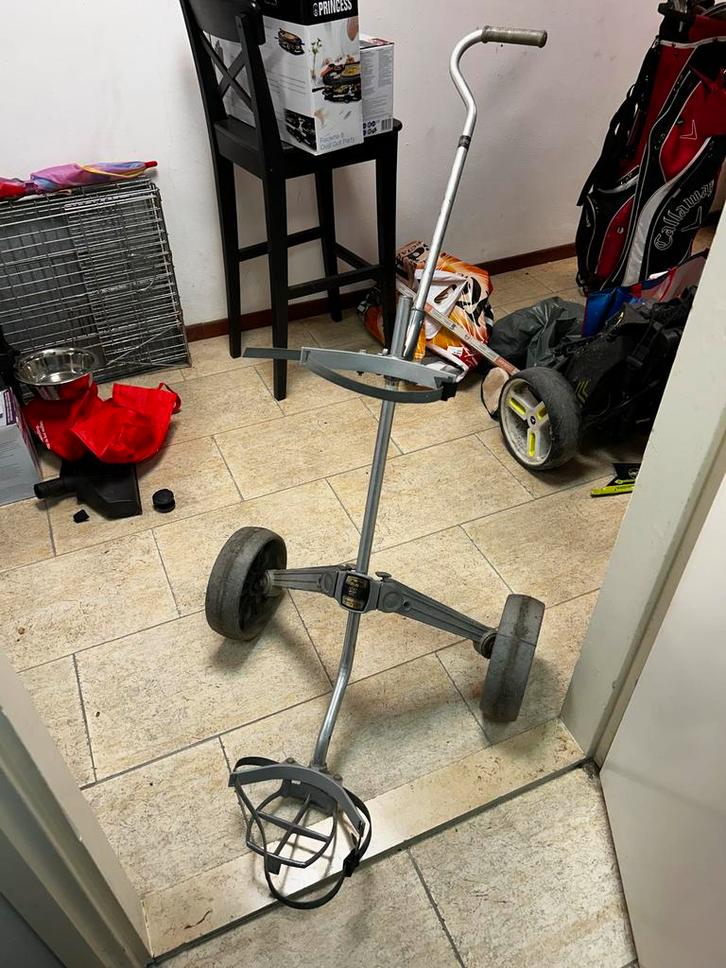 Vintage Browning Bag Boy Golftrolley, Sport en Fitness, Golf, Gebruikt, Golfkar, Overige merken, Ophalen