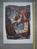 1965 - Felix Hoffmann (1911/1975) gekleurde houtsnede, Ophalen of Verzenden