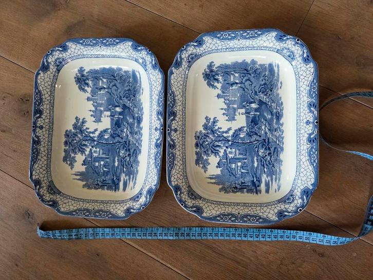 2 identieke schalen Adams, Antiek en Kunst, Antiek | Schalen, Ophalen of Verzenden