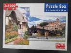 Legpuzzel 2 x 1000 stukjes. Diverse onderwerpen, Ophalen of Verzenden, 500 t/m 1500 stukjes, Zo goed als nieuw, Legpuzzel