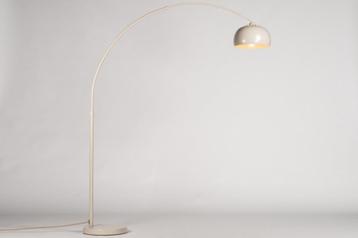 booglamp vloerlamp beige zand japandi bank hoekbank lamp beschikbaar voor biedingen