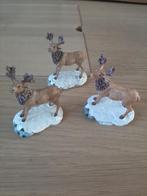 3x hert lemax 520019 kerstdorp miniatuur, Diversen, Ophalen of Verzenden