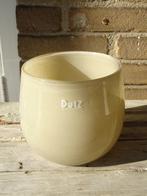 Dutz vaas/pot in zand/beige, Huis en Inrichting, Overige kleuren, Ophalen of Verzenden, Minder dan 50 cm, Glas