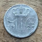 5 cent Willem I 1827 Brussel, Postzegels en Munten, Ophalen, Zilver, Koning Willem I, Losse munt