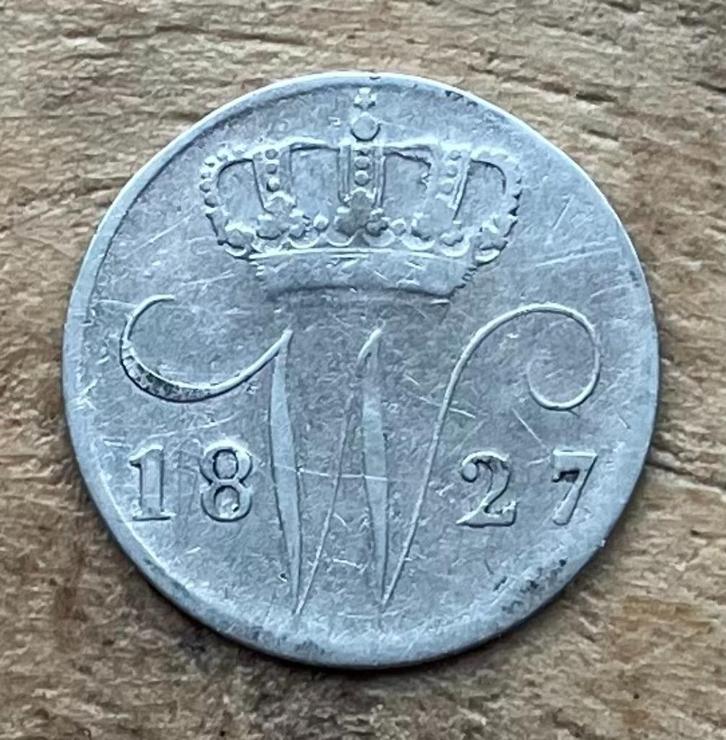 5 cent Willem I 1827 Brussel, Postzegels en Munten, Munten | Nederland, Losse munt, 5 cent, Koning Willem I, Zilver, Ophalen