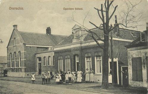 (701-049-003) Rotterdam Overschie Openbare School, Verzamelen, Ansichtkaarten | Nederland, Zuid-Holland, Verzenden