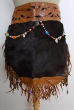Festival/Ibiza koeienhuid bruin omslag leren rokje! M/L, Kleding | Dames, Maat 38/40 (M), Bruin, Verzenden, Zo goed als nieuw