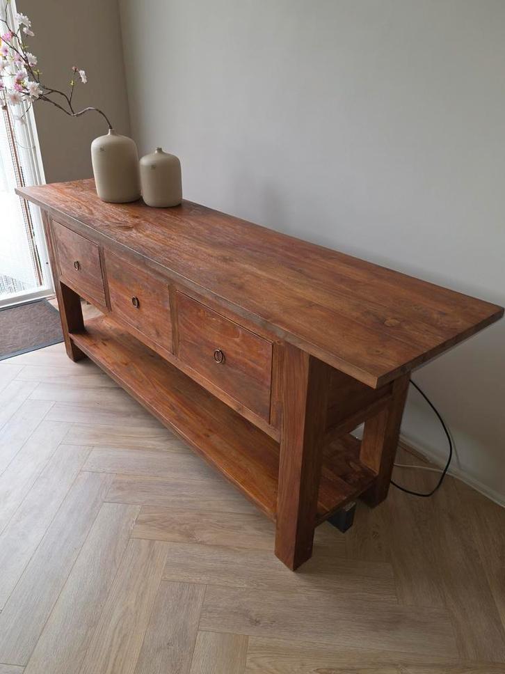 TV Meubel TEAK - Prachtig!, Huis en Inrichting, Kasten | Televisiemeubels, Gebruikt, Minder dan 100 cm, 150 tot 200 cm, 50 tot 75 cm