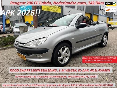 Peugeot 206 CC 1.6-16V Cabrio, weinig km, Nederlandse auto,, Auto's, Peugeot, Particulier, Te koop, Airbags, Centrale vergrendeling