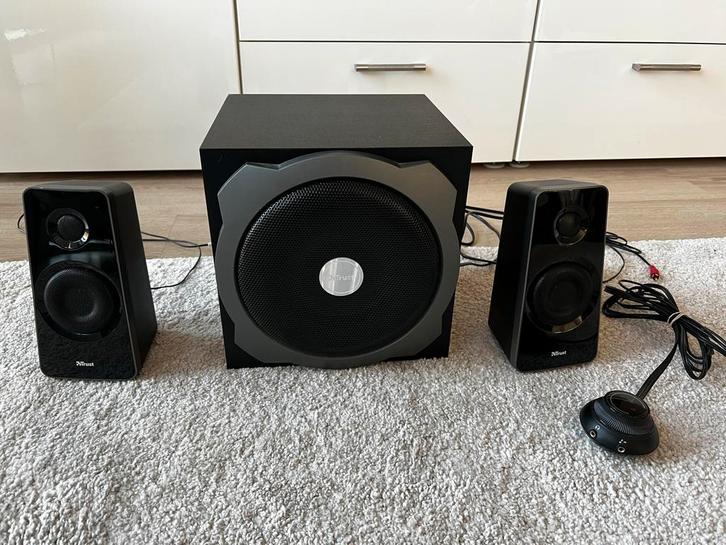 Trust 2.1 Subwoofer Set - Krachtig Geluid!, Audio, Tv en Foto, Luidsprekers, Zo goed als nieuw, Subwoofer, 120 watt of meer, Overige merken