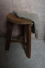 Brocante houten krukje, Ophalen of Verzenden