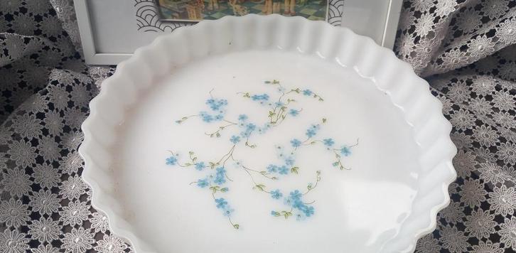 Arcopal Veronica Myosotis blauwe bloemenpatroon heel servies, Huis en Inrichting, Keuken | Servies, Zo goed als nieuw, Compleet servies