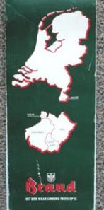 landkaart van BRAND bier Wylre wegenkaart van Nederland, Verzamelen, Ophalen of Verzenden, Zo goed als nieuw, Overige typen, Brand