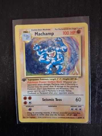 Machamp #8 Base set 1st edition exc beschikbaar voor biedingen