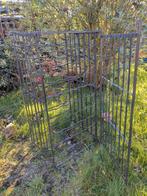 Brocante wijnrek metaal 100 flessen, Ophalen, Metaal, 75 cm of meer, 25 flessen of meer