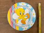 Gebruikt gerepareerd Looney Tunes Tweety bord kunststof, Verzamelen, Looney Tunes, Gebruikt, Ophalen of Verzenden, Gebruiksvoorwerp
