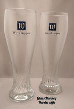 Witte Trappist bierglazen. 50cl, Ophalen of Verzenden, Nieuw, Glas of Glazen, La Trappe