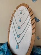 Larimar hanger beschermt geluk inzicht intuïtie uniek magie, Sieraden, Tassen en Uiterlijk, Kettingen, Blauw, Nieuw, Ophalen of Verzenden