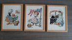 Drie ingelijste borduurwerkjes, Ophalen, Zo goed als nieuw