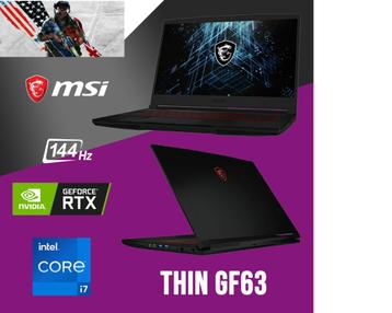 MSI Thin GF63 12UC High End + M2 SSD + RTX 3050 + Garantie beschikbaar voor biedingen