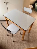 formica keukentafeltje met 2 stoelen, Ophalen, Gebruikt, Twee, Vintage