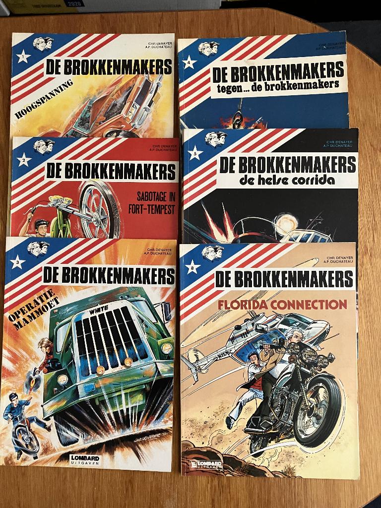 De Brokkenmakers 6 stripboeken, Boeken, Stripboeken, Meerdere stripboeken, Ophalen, Gelezen