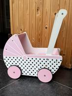 Houten poppenwagen, Kinderen en Baby's, Speelgoed | Houten speelgoed, Ophalen, Gebruikt