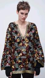 ZARA limited edition prachtige pailletten top tuniek maat M, Kleding | Dames, Jurken, Maat 38/40 (M), Overige kleuren, Zara, Ophalen of Verzenden