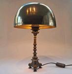 Vintage messing Mushroom Tafellamp, Huis en Inrichting, Lampen | Tafellampen, Ophalen of Verzenden, Zo goed als nieuw, Minder dan 50 cm