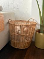 Rotan mand groot, Ophalen, Zo goed als nieuw, Rond, Riet