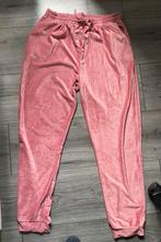Roze velours joggingbroek – maat L/XL – zgan, Maat 46/48 (XL) of groter, Ophalen of Verzenden, Zo goed als nieuw, Roze