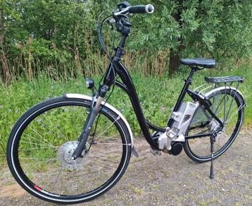 Snelle zwarte Flyer elektrische damesfiets, Middenmotor✅ beschikbaar voor biedingen