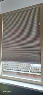 4 Plissé Gordijnen Verduisterend Zandkleurig, Huis en Inrichting, Stoffering | Gordijnen en Lamellen, Ophalen, 50 tot 100 cm, Zo goed als nieuw