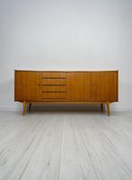 Vintage Walnoot Hout Sideboard Dressoir Retro Jaren 60, Overige materialen, 150 tot 200 cm, Vintage, Retro, Mid-Century, Ophalen of Verzenden