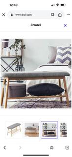 Voetbankje grijs Bambo, Huis en Inrichting, Banken | Voetenbanken en Poefen, Minder dan 50 cm, 125 cm of meer, Ophalen of Verzenden