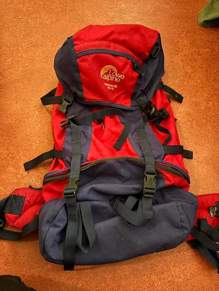 Lowe Alpine Sentinel ND 55+15 Rugzak vintage, Sport en Fitness, Bergsport en Wandelen, Gebruikt, Rugzak, Ophalen